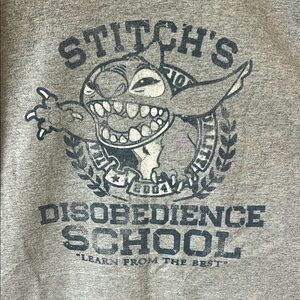 Disney Stitch’s Disobedience School Tee Shirt, Lilo & Stitch, 2X Large (*marks)